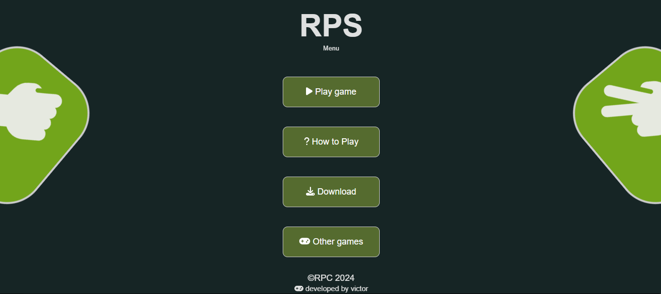 SmartPlay RPS AI game screenshot